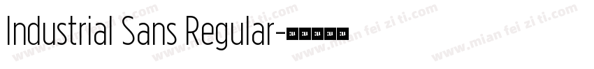 Industrial Sans Regular字体转换
